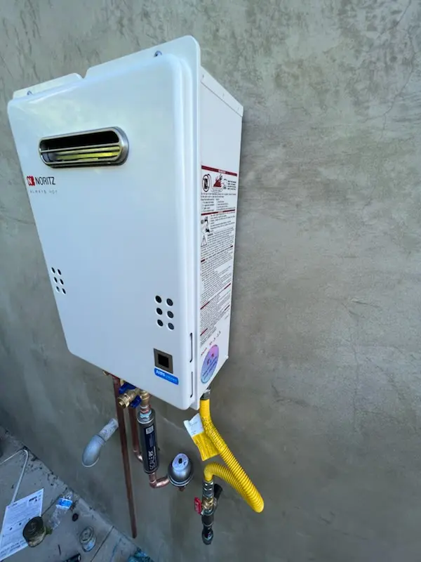 Tankless water heater installation for Locksley homes