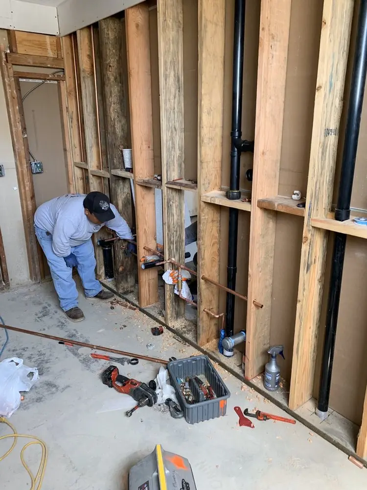 Commercial rough-in plumbing for Gas Line Repair in Locksley